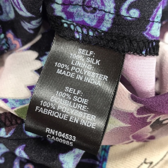 Nanette Lepore Printed Silk Peplum Top - Picture 8 of 8